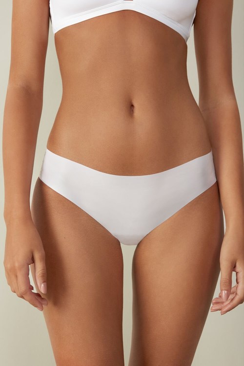 Intimissimi Seamless Microfiber Panties Bílé Bílé | 8692043-PW