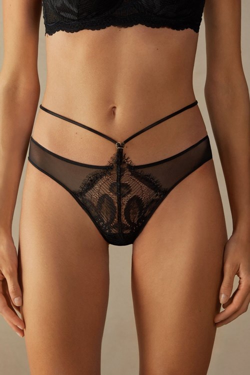 Intimissimi Sensual Unbounded Panties Černé Černé | 6732540-AT