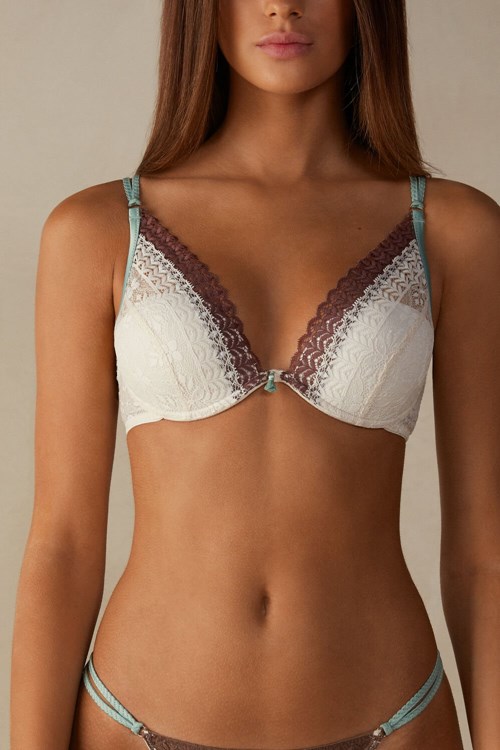 Intimissimi Spices Garden Elena Balconette Bra Hnědé Hnědé | 1407689-BQ
