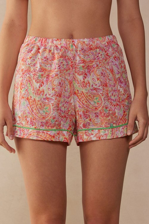 Intimissimi Summer Journey Linen Shorts Viacfarebný | 9248365-LV