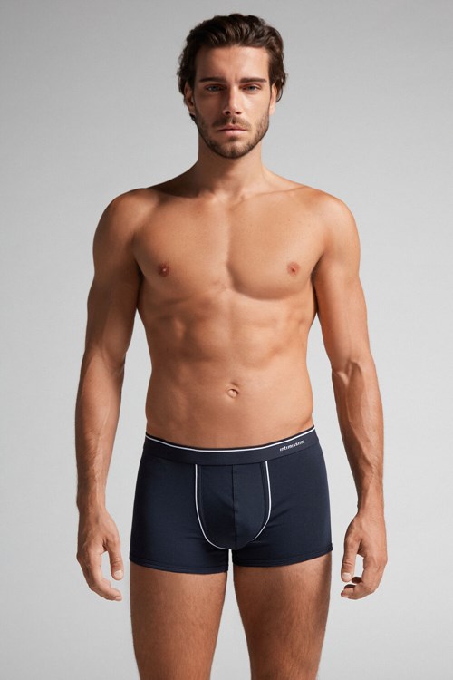 Intimissimi Supima® Bavlněné Boxers Blankyt Blankyt Bílé | 1483062-GQ
