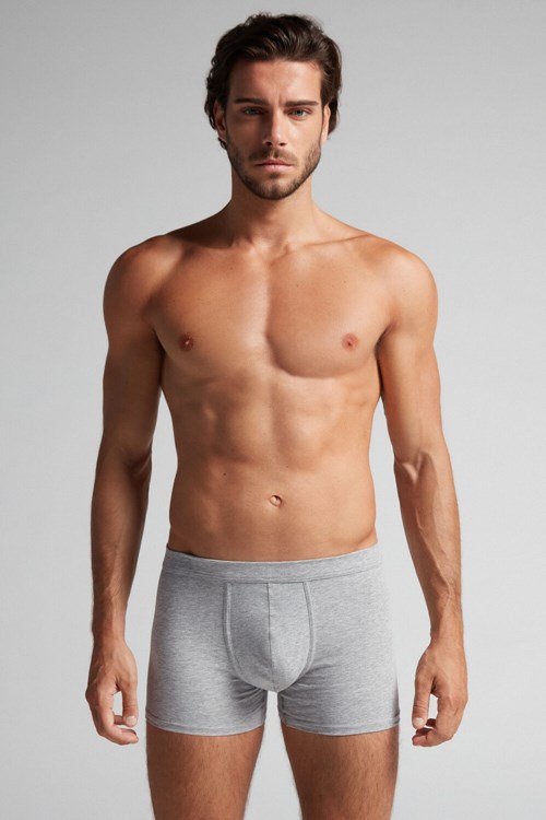 Intimissimi Supima® Bavlněné Loose Fit Boxers Šedé Světle Šedé | 0172984-PH
