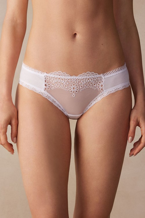 Intimissimi Timeless Simplicity Bavlněné Panties Bílé Bílé | 7302981-BV